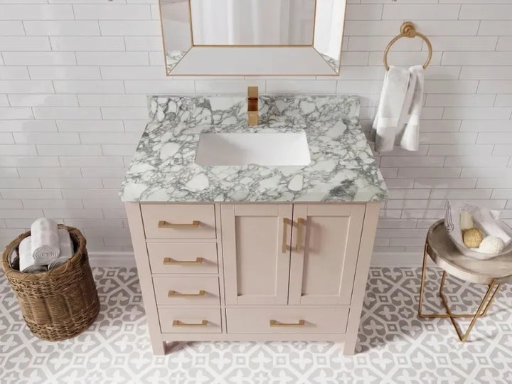 Malibu 36 in. W x 22 in. D with Center Sink Bathroom Vanity - photo 3