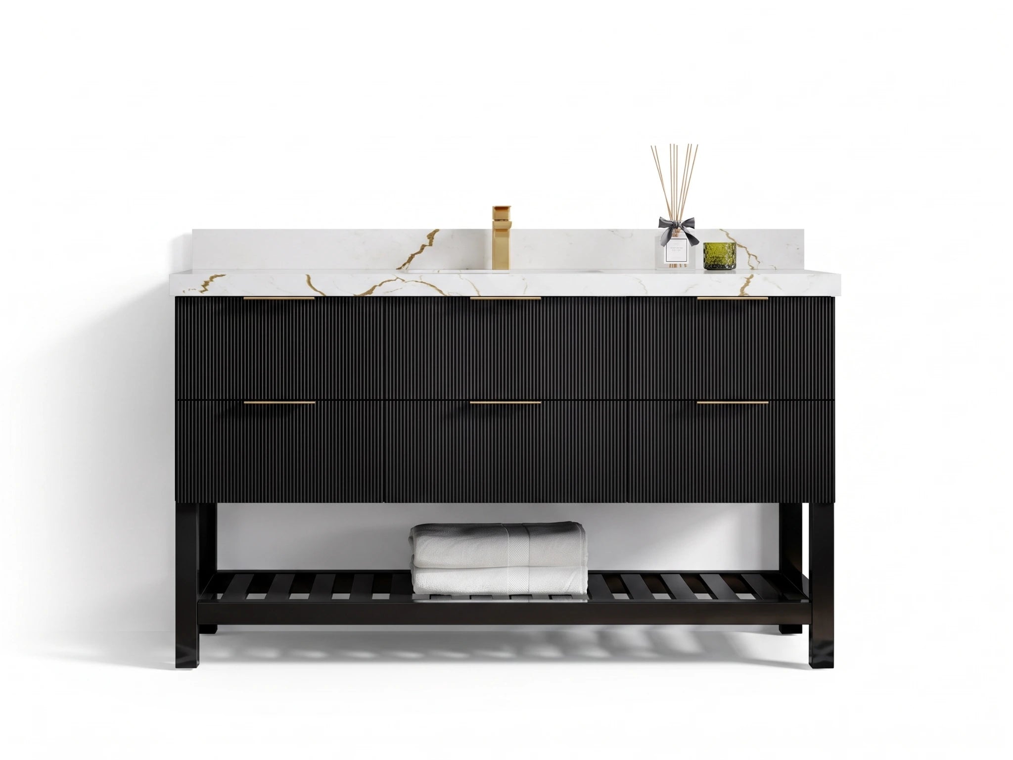 Catalina 60 in. W x 22 in. D Single Sink Bathroom Vanity