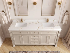 Paris 72 in. W x 22 in. D Double Sink Bathroom Vanity - photo 27