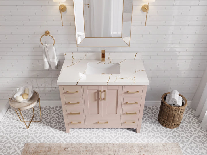 Malibu 42 in. W x 22 in. D Single Sink Bathroom Vanity - photo 5