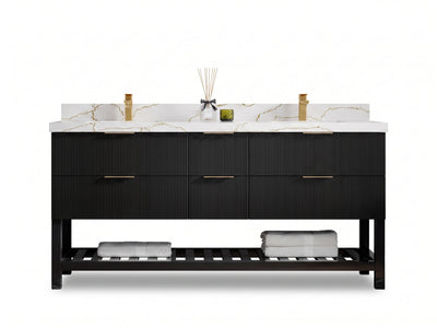 Catalina 72 in. W x 22 in. D Double Sink Bathroom Vanity