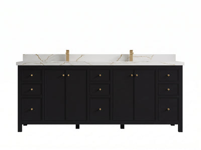 Chicago 84 in. W x 22 in. D Double Sink Bathroom Vanity