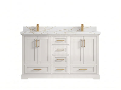 Boston 60 in. W x 22 in. D Double Sink Bathroom Vanity