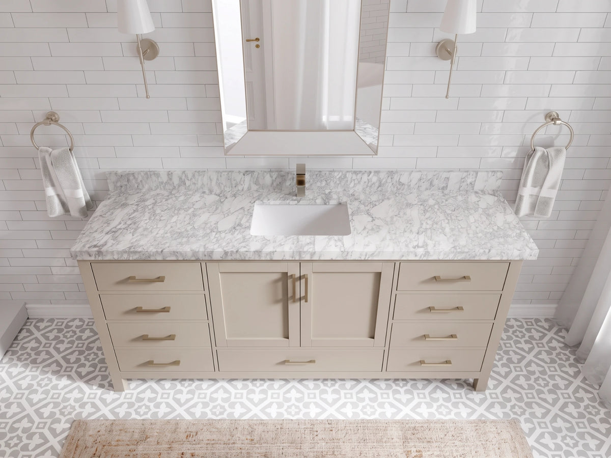Malibu 72 in. W x 22 in. D Single Sink Bathroom Vanity