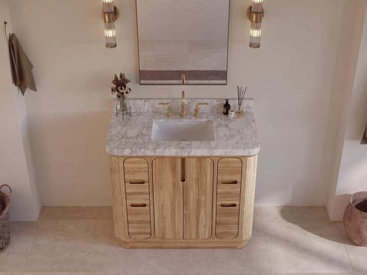 Ventura Teak 42 in. W x 22 in. D Single Sink Bathroom Vanity - photo 3