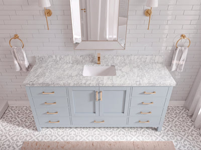 Malibu 72 in. W x 22 in. D Single Sink Bathroom Vanity