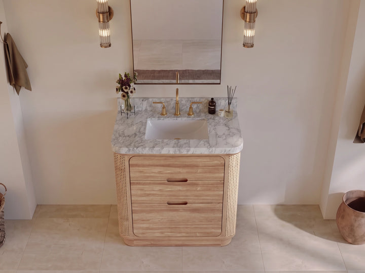 Ventura Teak 36 in. W x 22 in. D Center Sink Bathroom Vanity - photo 3