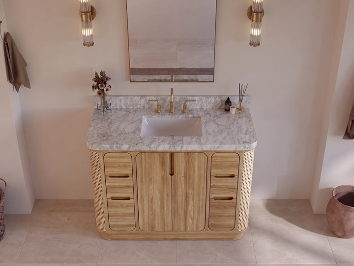 Ventura Teak 48 in. W x 22 in. D Single Sink Bathroom Vanity - photo 2