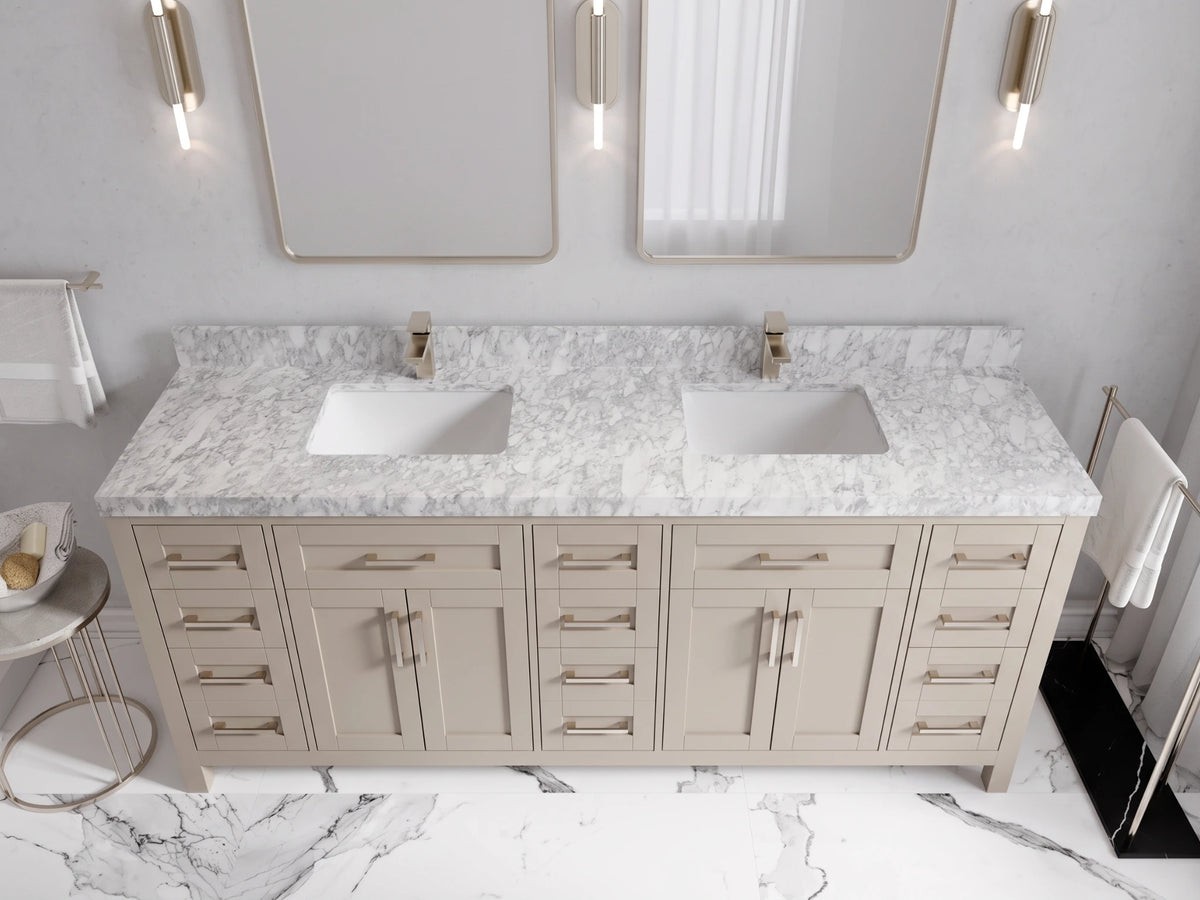 Cambridge 80 in. W x 22 in. D Double Sink Bathroom Vanity