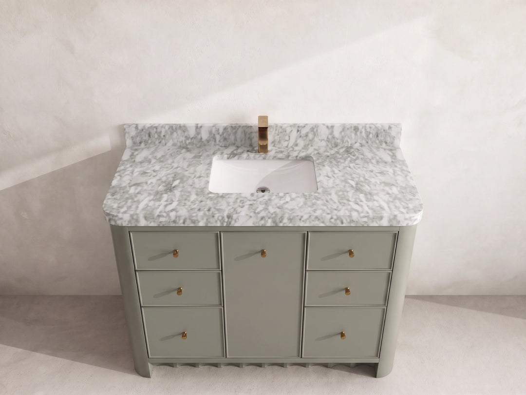Orlando 48 in. W x 22 in. D Single Sink Bathroom Vanity | 
              
                Evergreen
                
                  
             - ORL_EGN_CA_GL_48S - photo №8