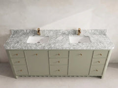 Orlando 84 in. W x 22 in. D Double Sink Bathroom Vanity - photo 7