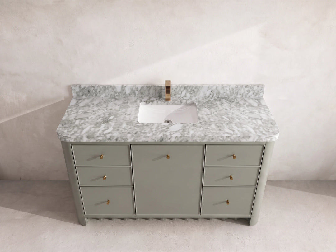 Orlando 60 in. W x 22 in. D Single Sink Bathroom Vanity | 
              
                Evergreen
                
                  
             - ORL_EGN_CA_GL_60S - photo №7