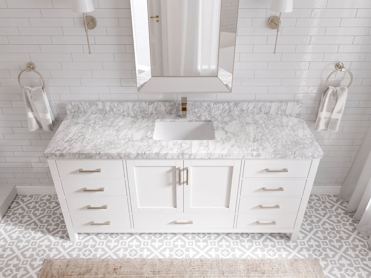 Malibu 72 in. W x 22 in. D Single Sink Bathroom Vanity