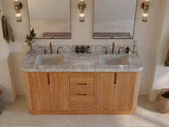 Ventura Teak 72 in. W x 22 in. D Double Sink Bathroom Vanity - photo 9