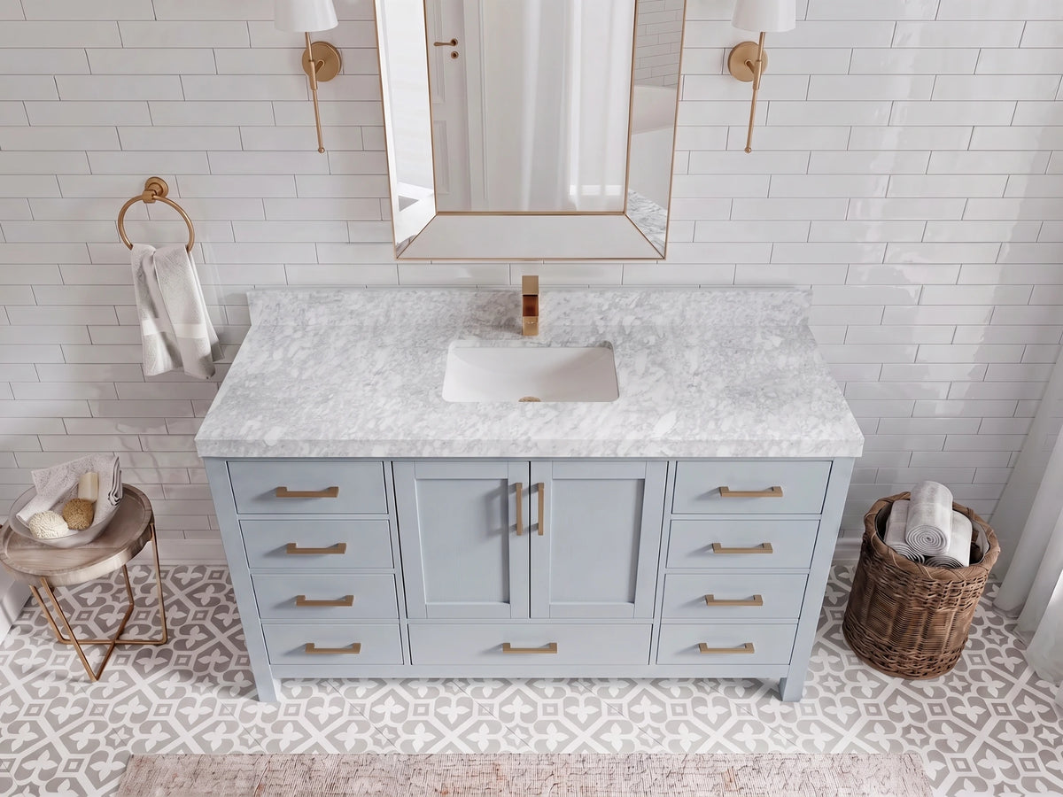 Malibu 60 in. W x 22 in. D Single Sink Bathroom Vanity