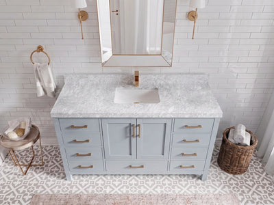 Malibu 60 in. W x 22 in. D Single Sink Bathroom Vanity