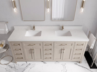 Cambridge 80 in. W x 22 in. D Double Sink Bathroom Vanity