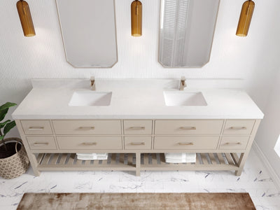 Parker 96 in W x 22 in D Free Standing Double Sink Bathroom Vanity