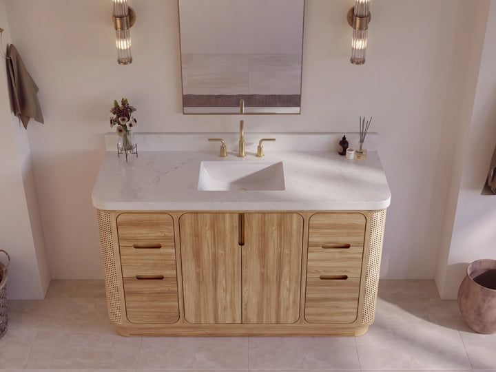 Ventura Teak 60 in. W x 22 in. D Single Sink Bathroom Vanity - photo 5