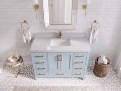 Malibu 48 in. W x 22 in. D Single Sink Bathroom Vanity - photo 9