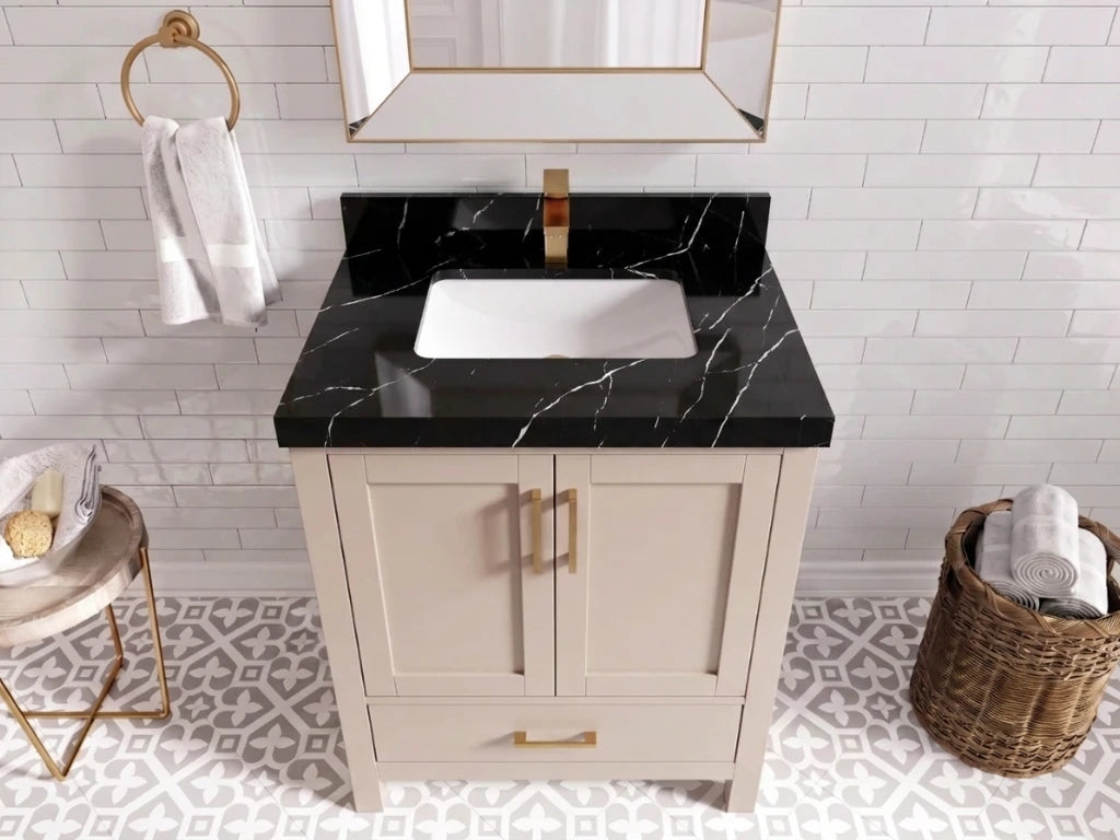 Malibu 30 in. W x 22 in. D Single Sink Bathroom Vanity | 
              
                Pink
                
                  
             - MLB_PNK_WHQZ_30 - photo №8