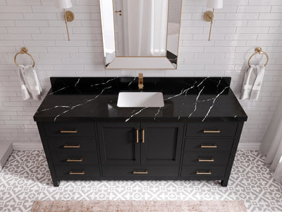 Malibu 72 in. W x 22 in. D Single Sink Bathroom Vanity