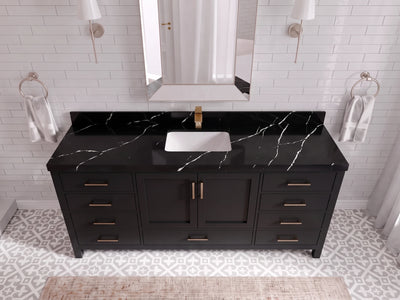 Malibu 72 in. W x 22 in. D Single Sink Bathroom Vanity
