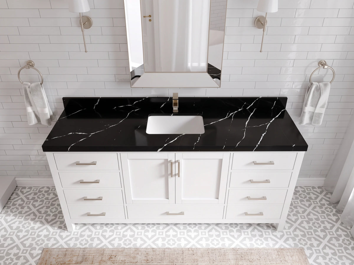 Malibu 72 in. W x 22 in. D Single Sink Bathroom Vanity