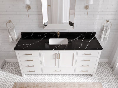 Malibu 72 in. W x 22 in. D Single Sink Bathroom Vanity