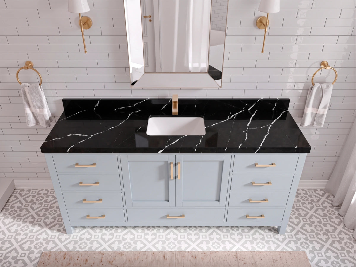 Malibu 72 in. W x 22 in. D Single Sink Bathroom Vanity