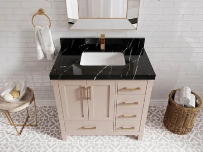 Malibu 36 in. W x 22 in. D Center Sink Bathroom Vanity