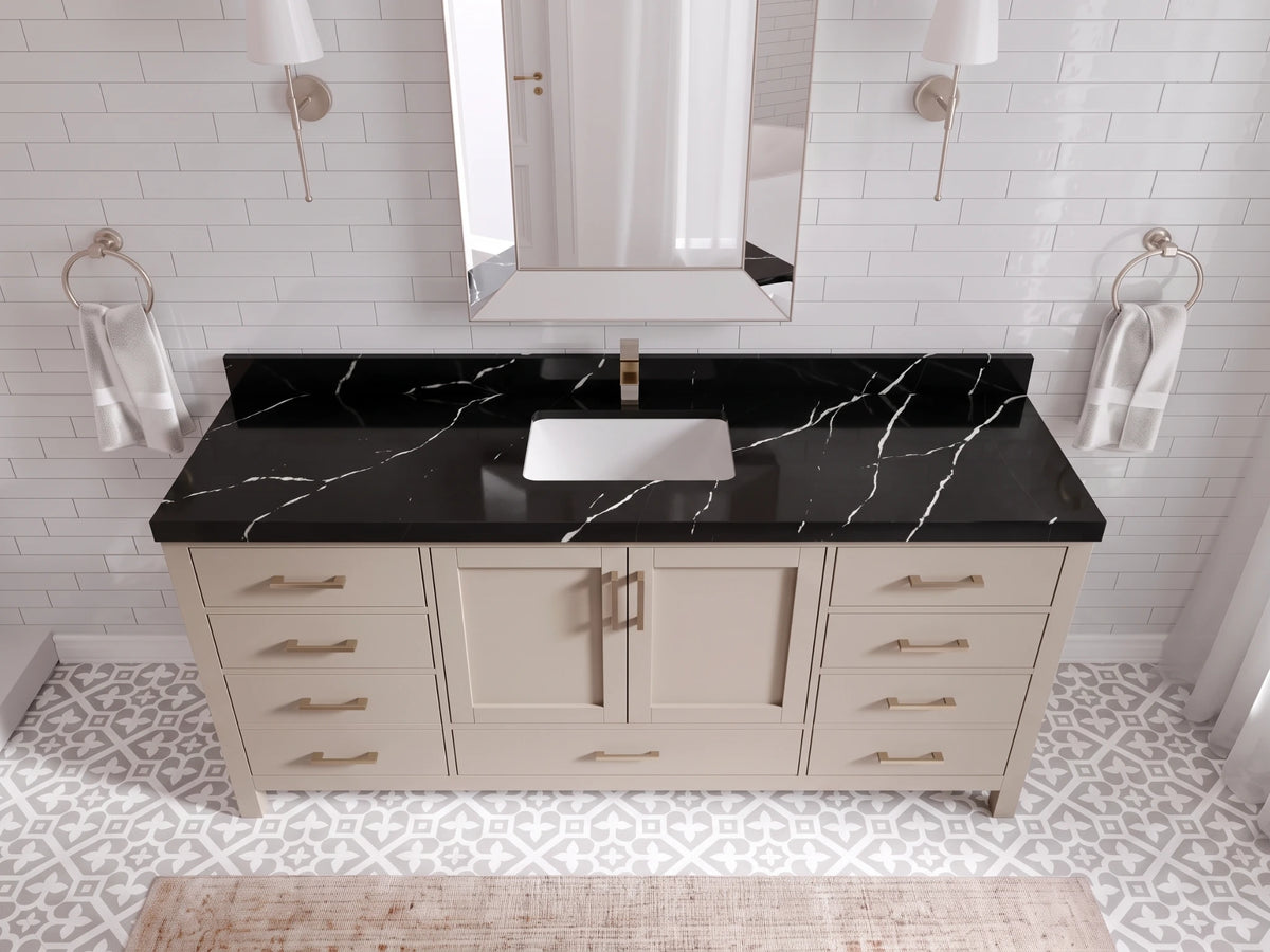 Malibu 72 in. W x 22 in. D Single Sink Bathroom Vanity