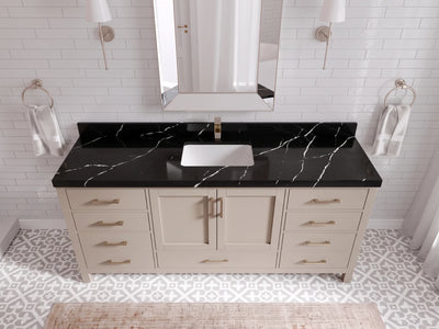 Malibu 72 in. W x 22 in. D Single Sink Bathroom Vanity
