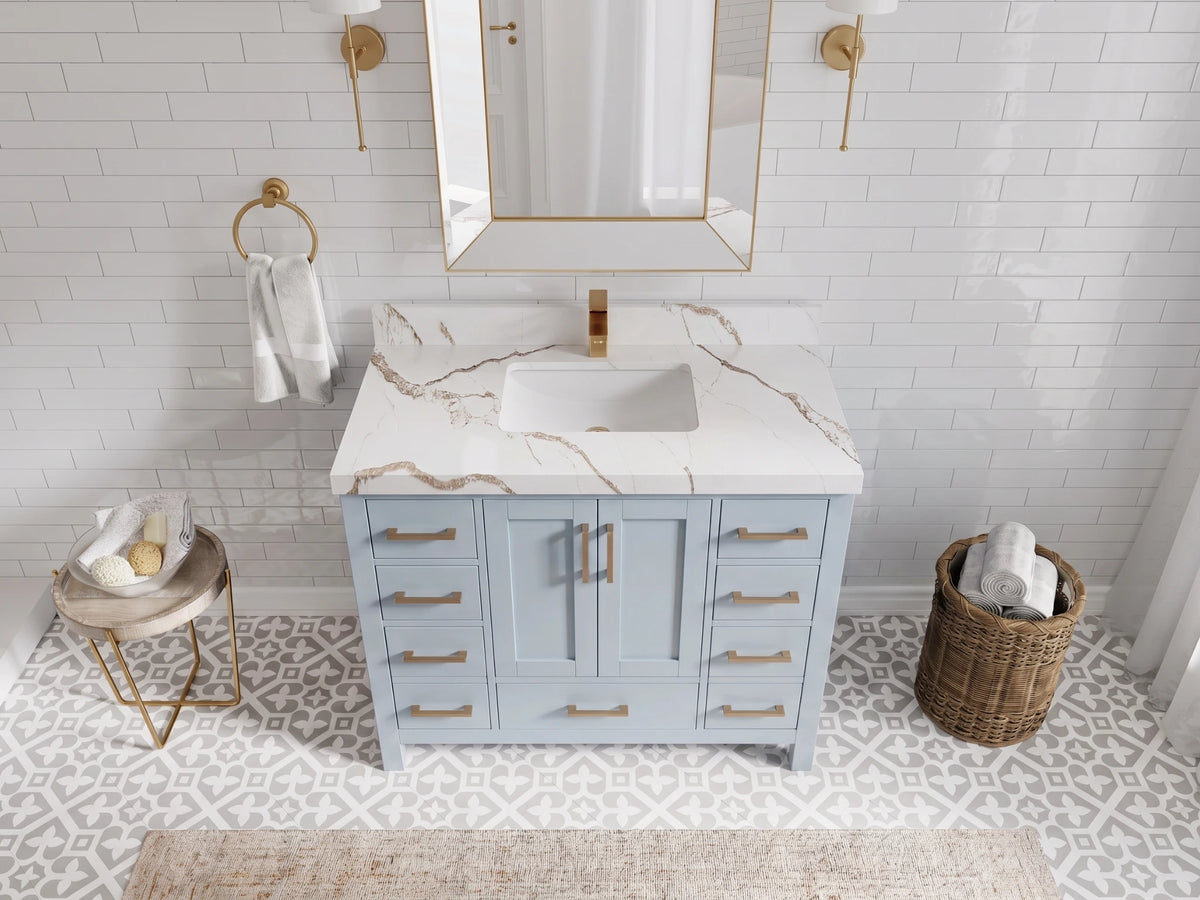 Malibu 42 in. W x 22 in. D Single Sink Bathroom Vanity