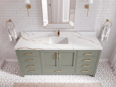 Malibu 72 in. W x 22 in. D Single Sink Bathroom Vanity