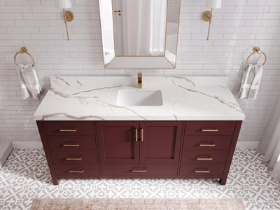 Malibu 72 in. W x 22 in. D Single Sink Bathroom Vanity