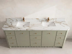 Orlando 84 in. W x 22 in. D Double Sink Bathroom Vanity - photo 8