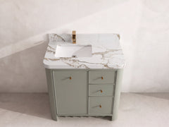 Orlando 36 in. W x 22 in. D Left Offset Sink Bathroom Vanity - photo 7