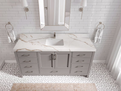 Malibu 72 in. W x 22 in. D Single Sink Bathroom Vanity