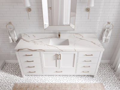 Malibu 72 in. W x 22 in. D Single Sink Bathroom Vanity