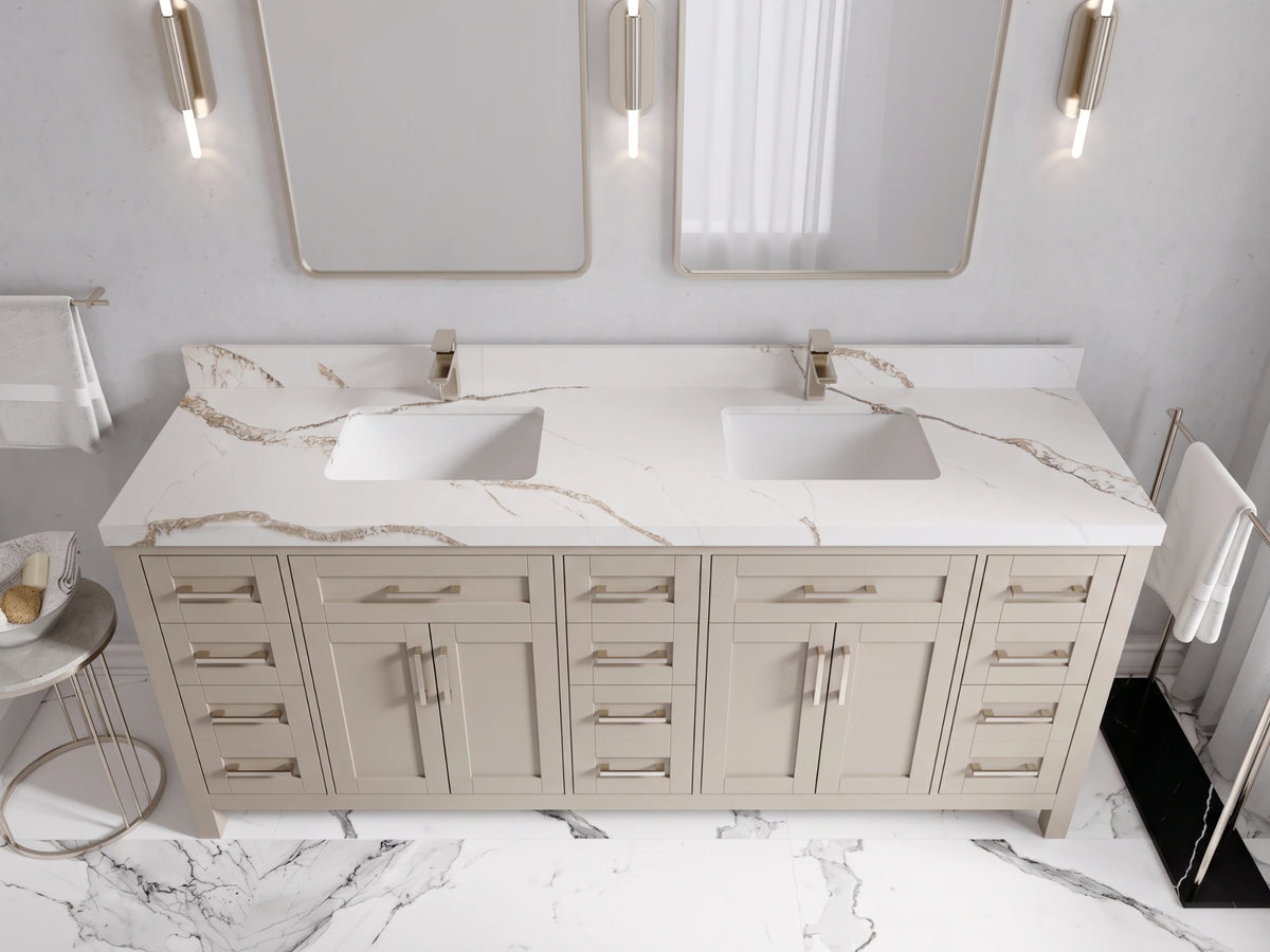 Cambridge 80 in. W x 22 in. D Double Sink Bathroom Vanity