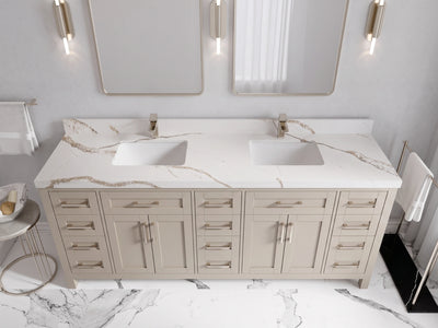 Cambridge 80 in. W x 22 in. D Double Sink Bathroom Vanity