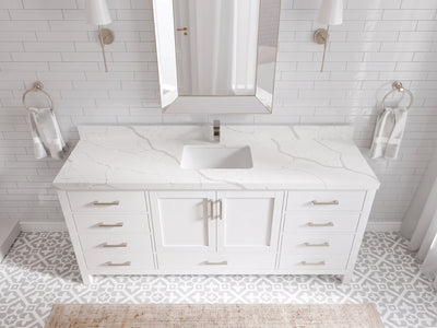 Malibu 72 in. W x 22 in. D Single Sink Bathroom Vanity