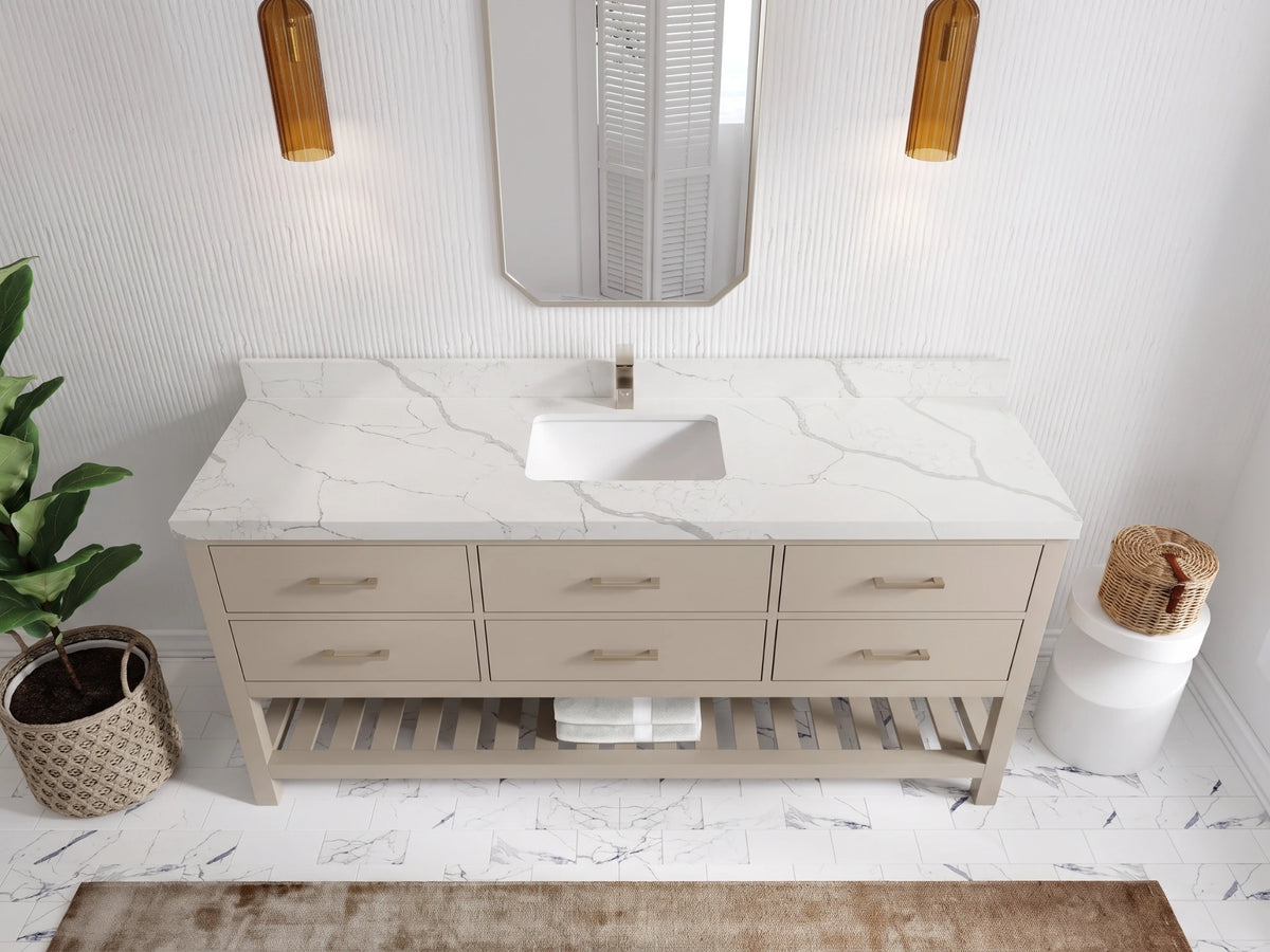 Parker 72 in. W x 22 in. D Single Sink Bathroom Vanity