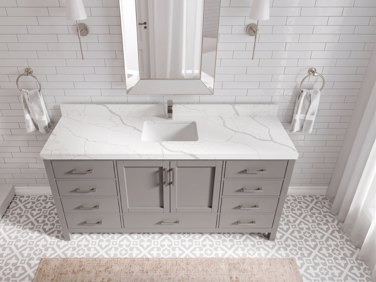 Malibu 72 in. W x 22 in. D Single Sink Bathroom Vanity