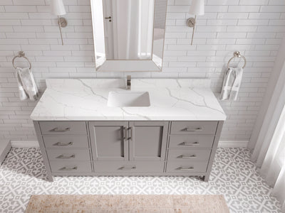 Malibu 72 in. W x 22 in. D Single Sink Bathroom Vanity