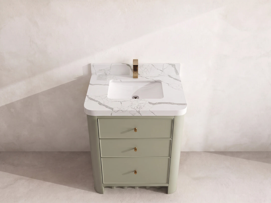 Orlando 30 in. W x 22 in. D Single Sink Bathroom Vanity | 
              
                Evergreen
                
                  
             - ORL_EGN_CA_LZ_30 - photo №9