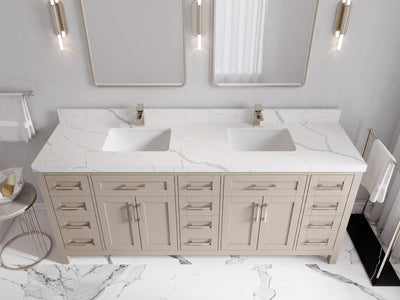 Cambridge 80 in. W x 22 in. D Double Sink Bathroom Vanity