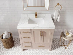 Malibu 36 in. W x 22 in. D with Center Sink Bathroom Vanity - photo 8