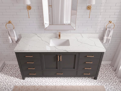 Malibu 72 in. W x 22 in. D Single Sink Bathroom Vanity